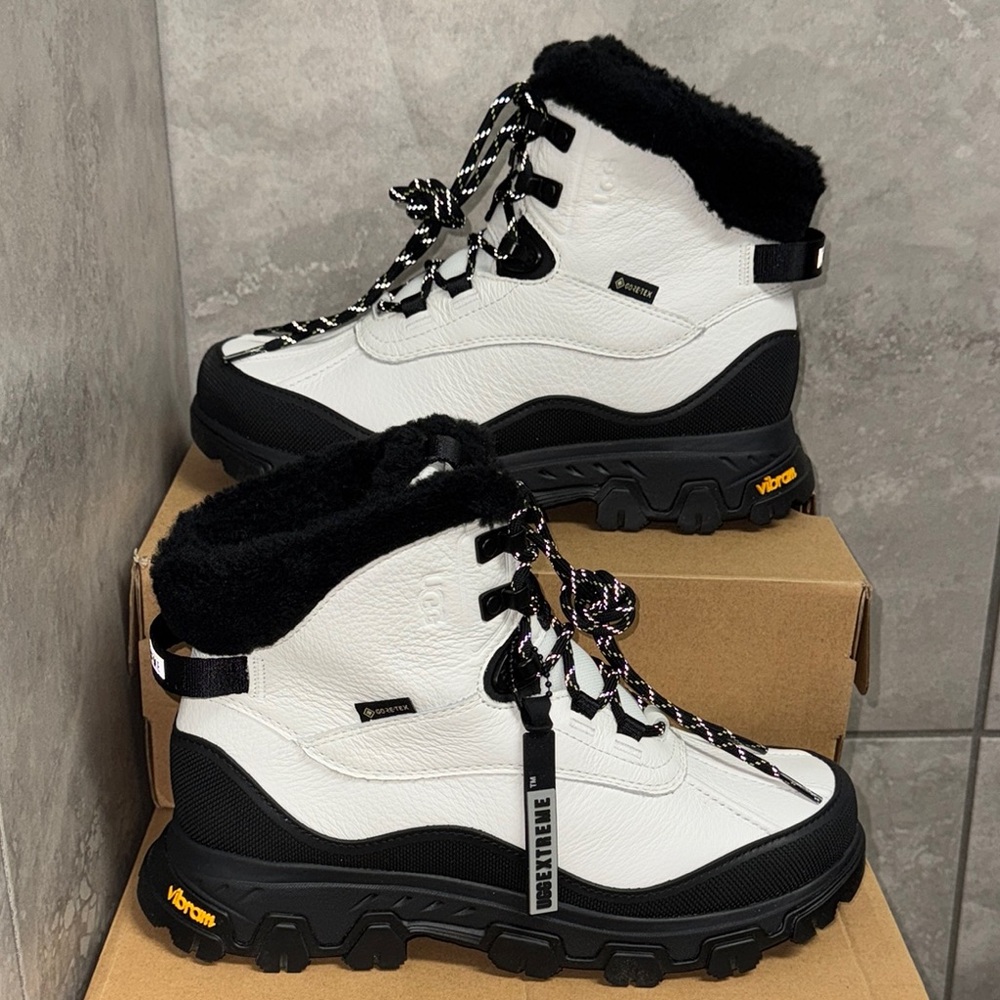 UGG Black and White Women's Hiking Boots